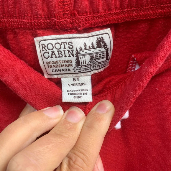 Soft Roots pink red  joggers, size 5 - Picture 4 of 4